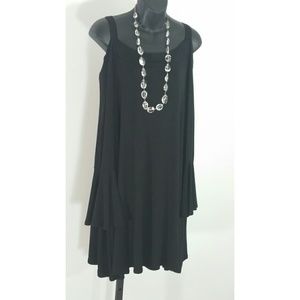 Black Cold Shoulder Dress